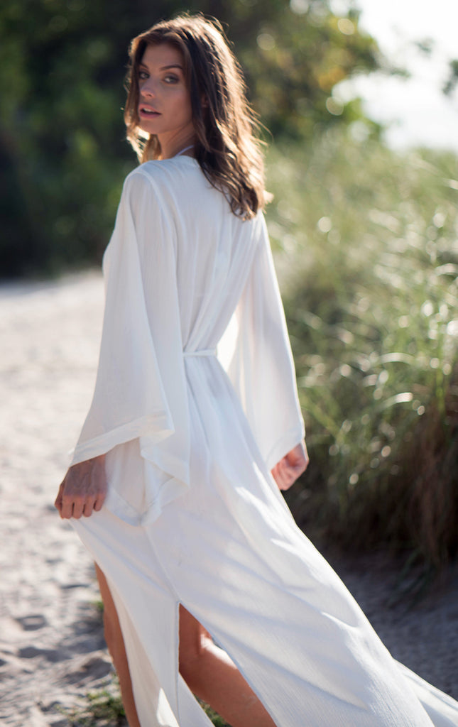 White maxi kimono Clearance