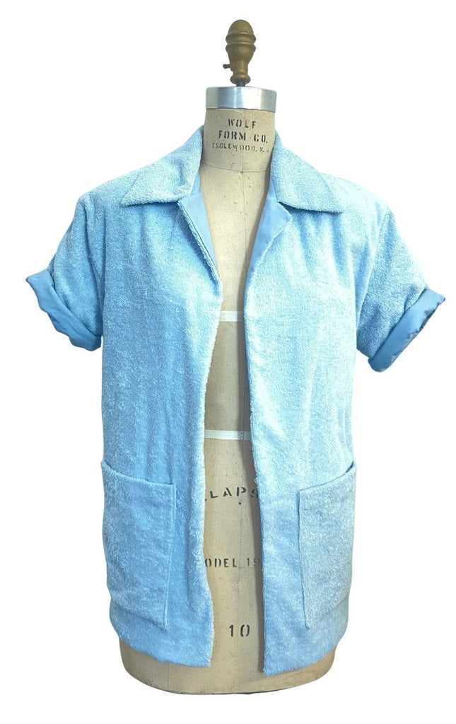 Powder Blue Terry Cabana Beach Coverup (Copy)