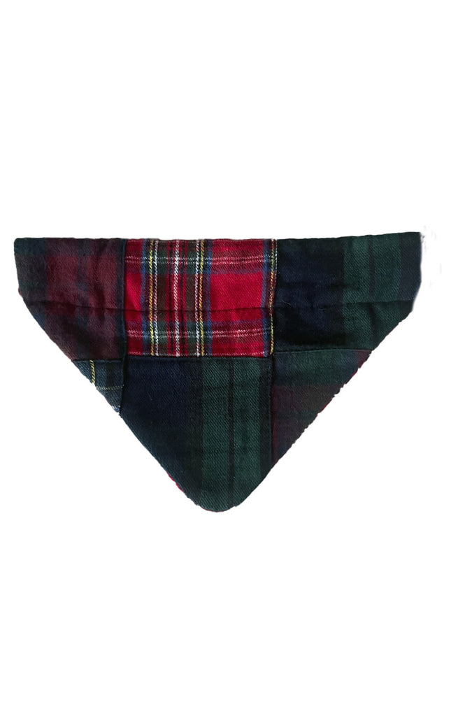 Madras Dog Collar Scarf