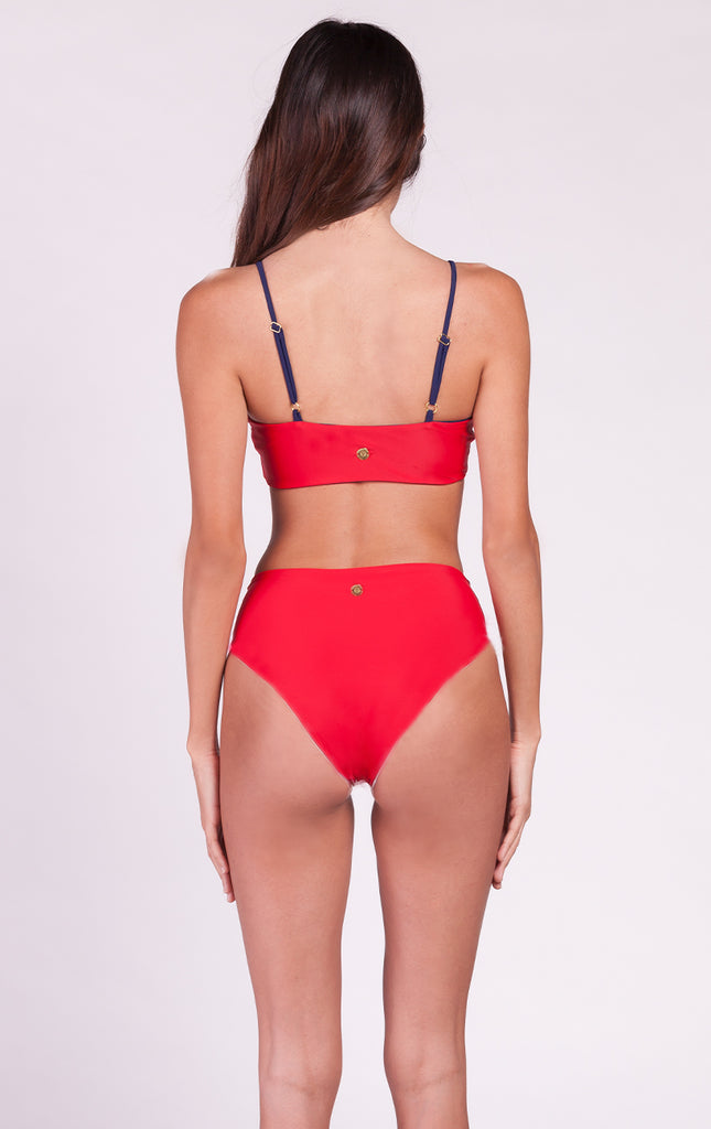 Surf Souleil Artemis Tie Front Bikini Top