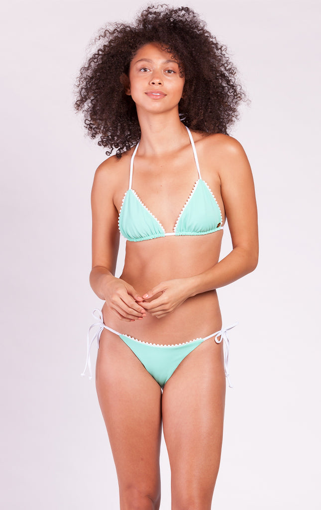 Surf Souleil Malina Pom String Top