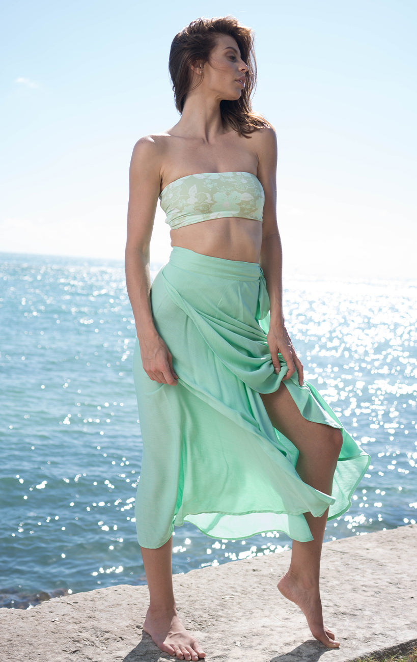 Surf Souleil Goddess Wrap Skirt Mint M/L / Mint Surf Souleil Goddess Wrap Skirt Mint M/L / Mint